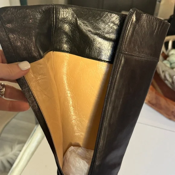 Nando Muzi Italian leather Knee-High Boots - Picture 6 of 7